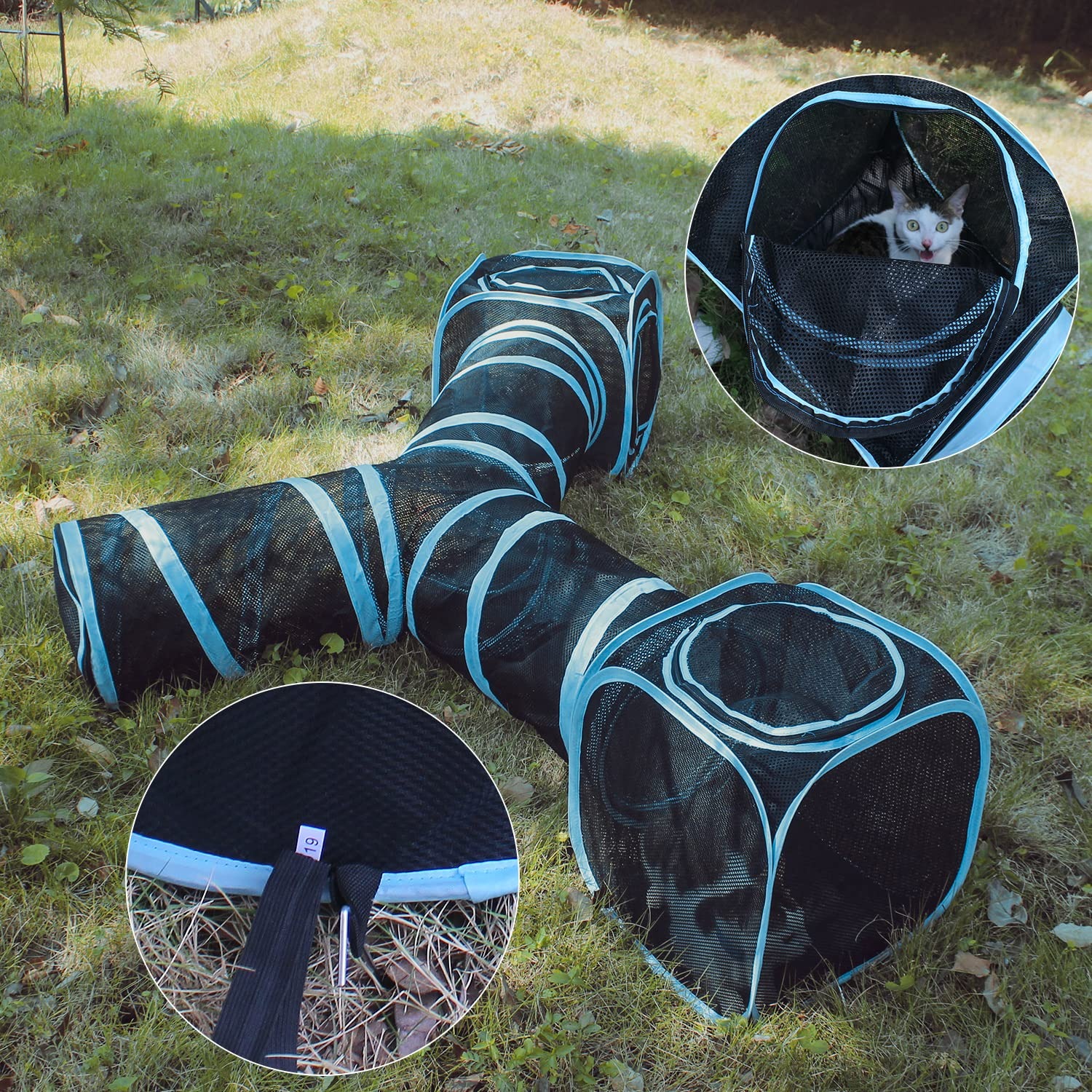 Cat Cube and 3-Way Tunnel Play Set, detail view