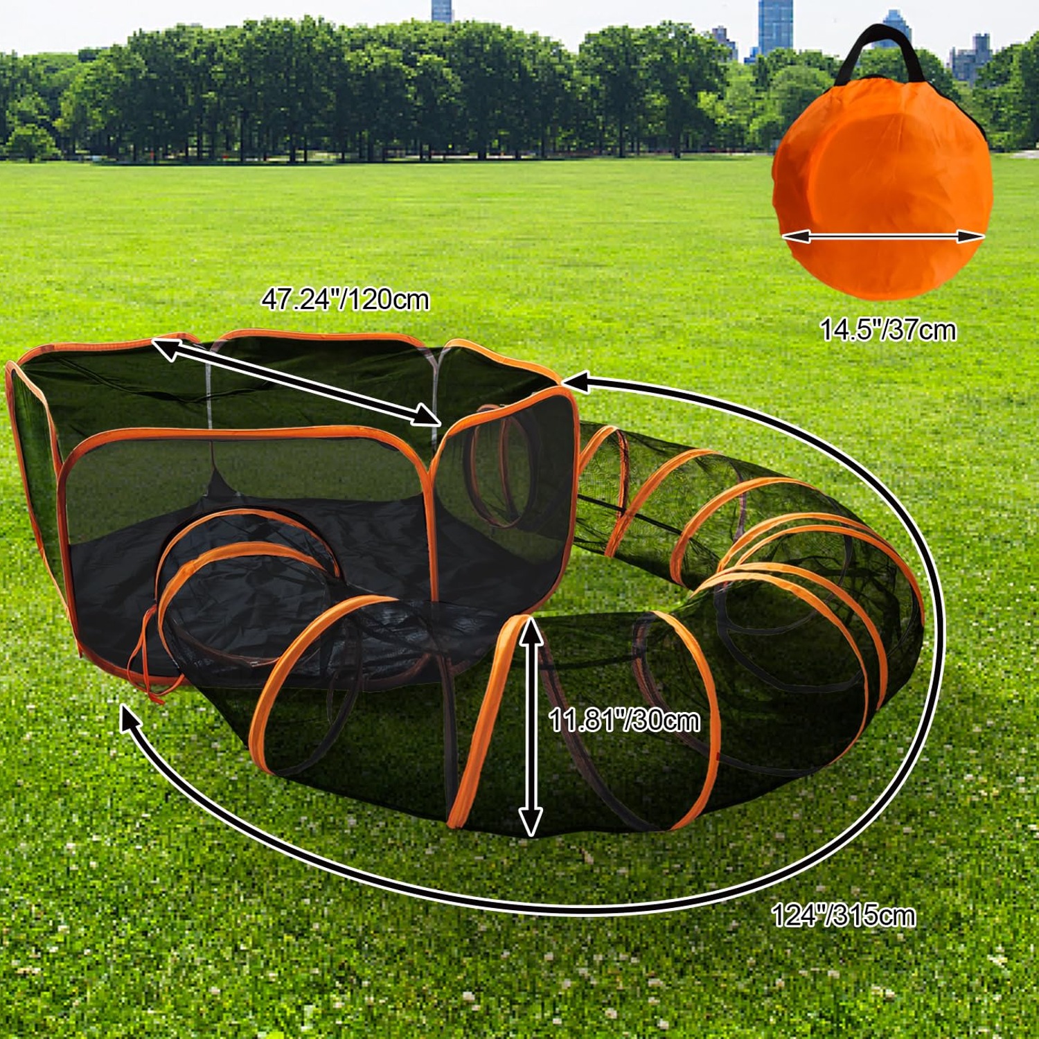 Foldable Cat Enclosure with Tunnel: image 8